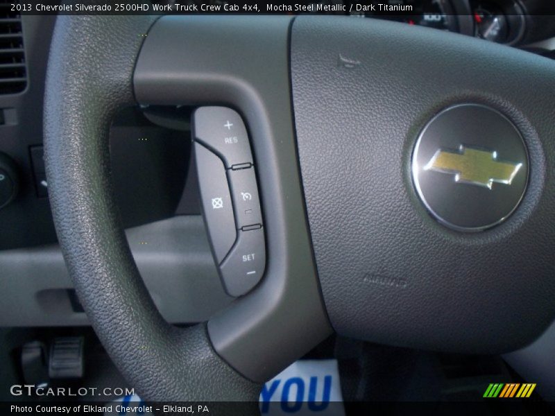 Mocha Steel Metallic / Dark Titanium 2013 Chevrolet Silverado 2500HD Work Truck Crew Cab 4x4