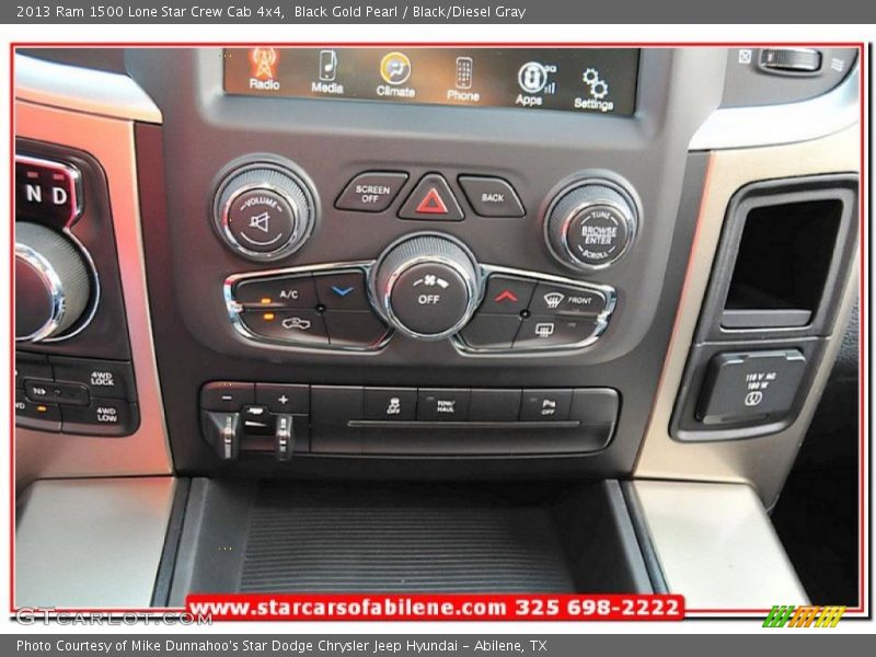 Black Gold Pearl / Black/Diesel Gray 2013 Ram 1500 Lone Star Crew Cab 4x4