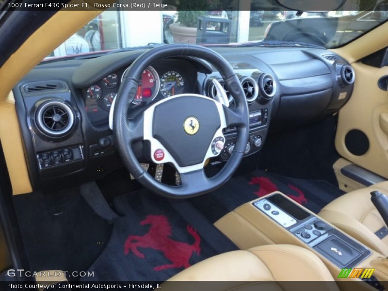 Beige Interior - 2007 F430 Spider F1 