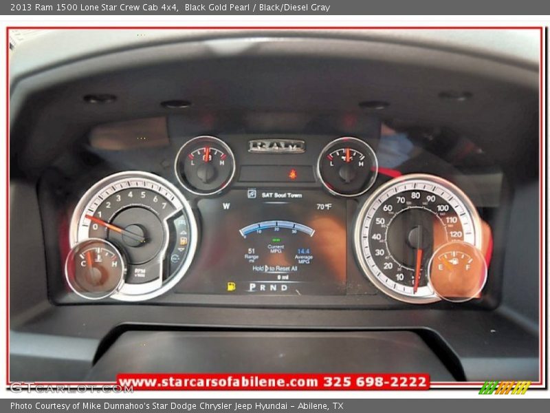 Black Gold Pearl / Black/Diesel Gray 2013 Ram 1500 Lone Star Crew Cab 4x4