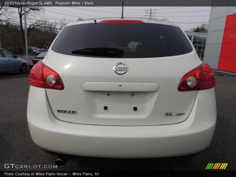 Phantom White / Black 2010 Nissan Rogue SL AWD