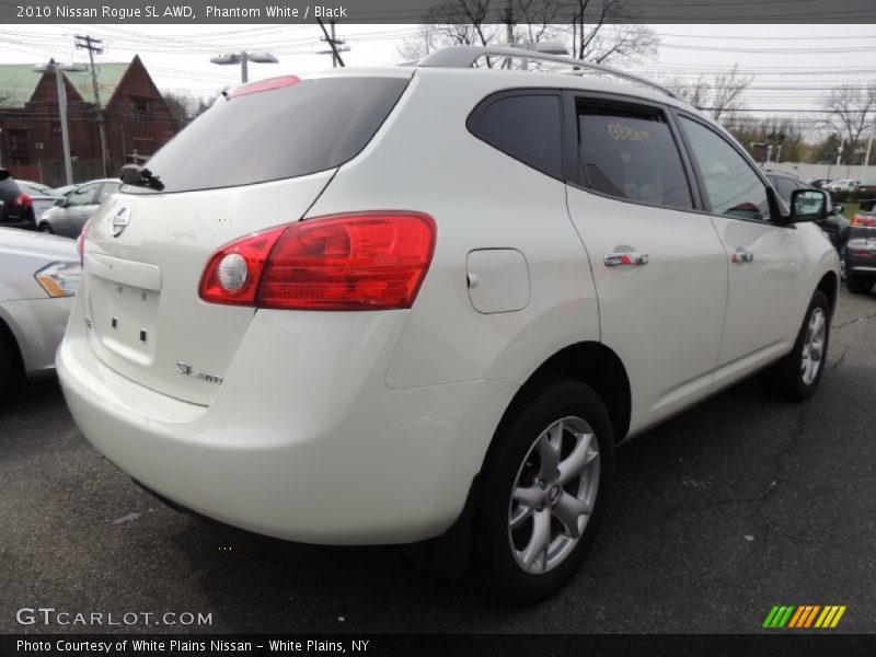 Phantom White / Black 2010 Nissan Rogue SL AWD