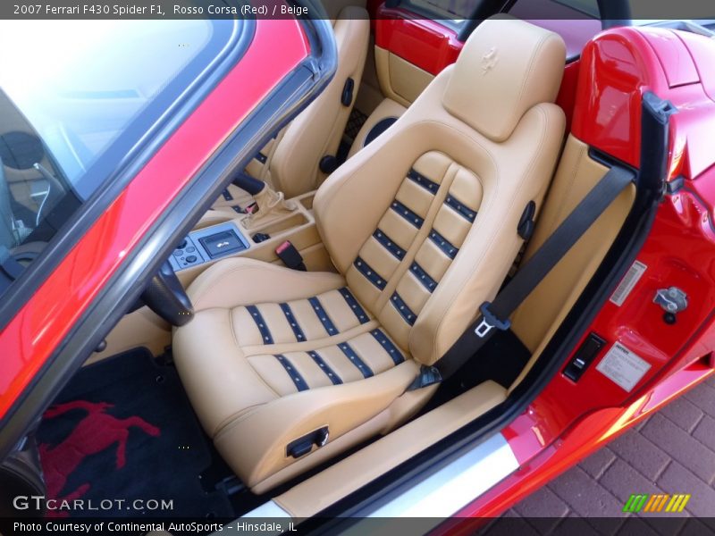 Front Seat of 2007 F430 Spider F1