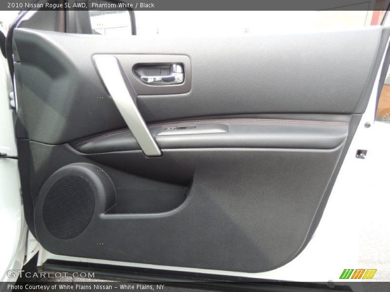 Phantom White / Black 2010 Nissan Rogue SL AWD