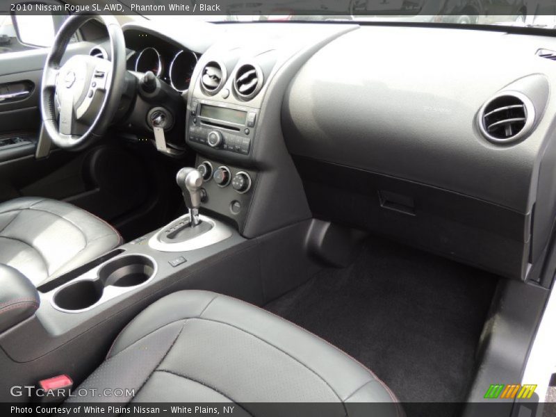 Phantom White / Black 2010 Nissan Rogue SL AWD