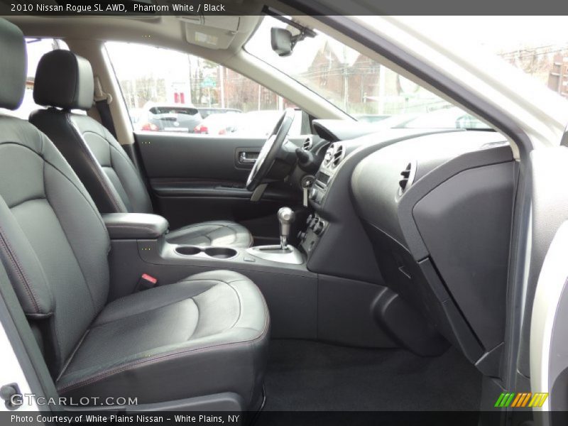 Phantom White / Black 2010 Nissan Rogue SL AWD