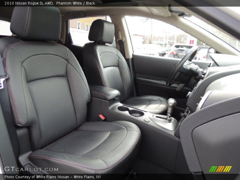 Phantom White / Black 2010 Nissan Rogue SL AWD
