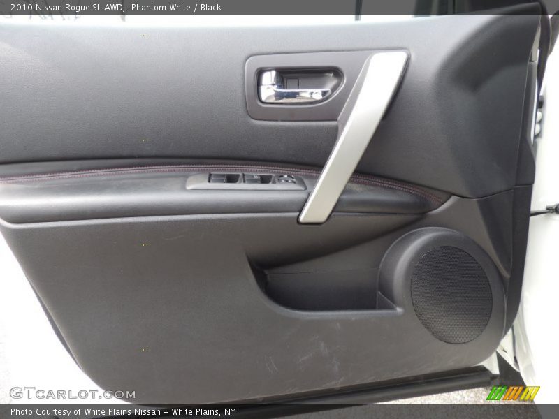 Phantom White / Black 2010 Nissan Rogue SL AWD