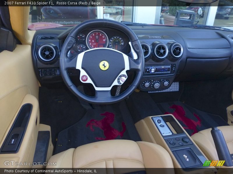 Rosso Corsa (Red) / Beige 2007 Ferrari F430 Spider F1