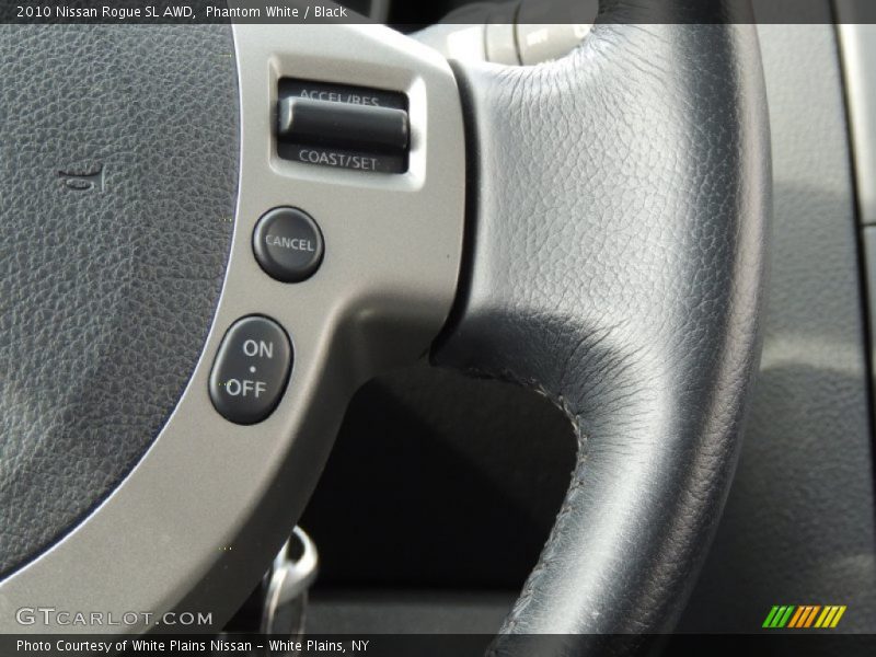 Phantom White / Black 2010 Nissan Rogue SL AWD