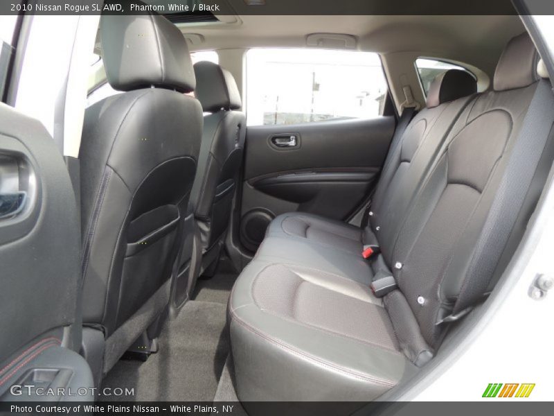 Phantom White / Black 2010 Nissan Rogue SL AWD
