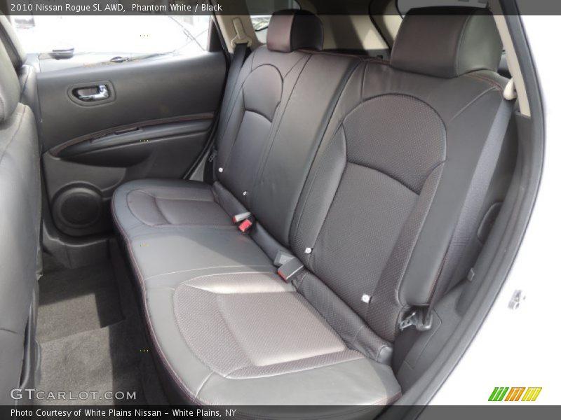 Phantom White / Black 2010 Nissan Rogue SL AWD