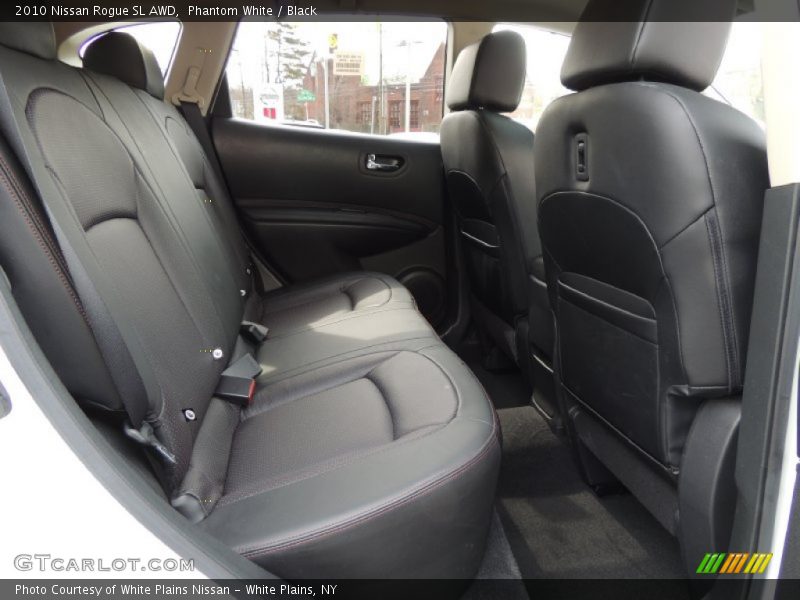 Phantom White / Black 2010 Nissan Rogue SL AWD