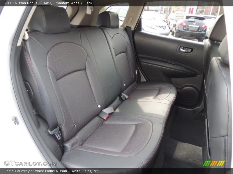 Phantom White / Black 2010 Nissan Rogue SL AWD