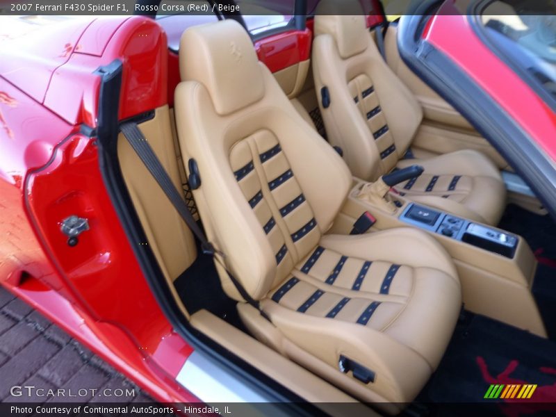 Front Seat of 2007 F430 Spider F1