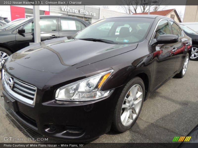 Crimson Black / Charcoal 2012 Nissan Maxima 3.5 S