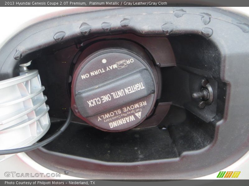 Platinum Metallic / Gray Leather/Gray Cloth 2013 Hyundai Genesis Coupe 2.0T Premium