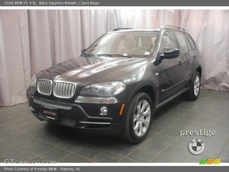 Black Sapphire Metallic / Sand Beige 2008 BMW X5 4.8i