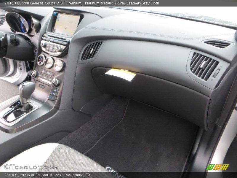 Platinum Metallic / Gray Leather/Gray Cloth 2013 Hyundai Genesis Coupe 2.0T Premium