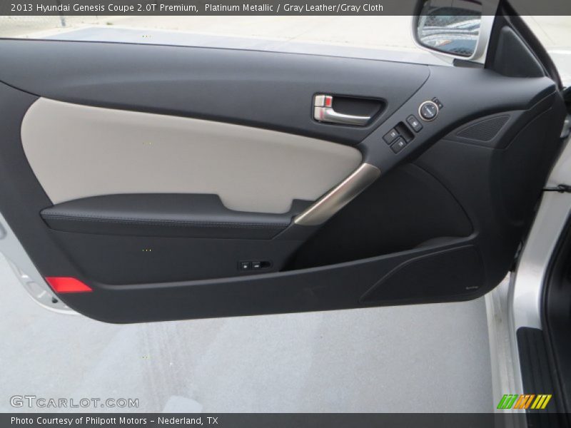 Platinum Metallic / Gray Leather/Gray Cloth 2013 Hyundai Genesis Coupe 2.0T Premium