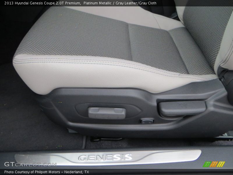 Platinum Metallic / Gray Leather/Gray Cloth 2013 Hyundai Genesis Coupe 2.0T Premium