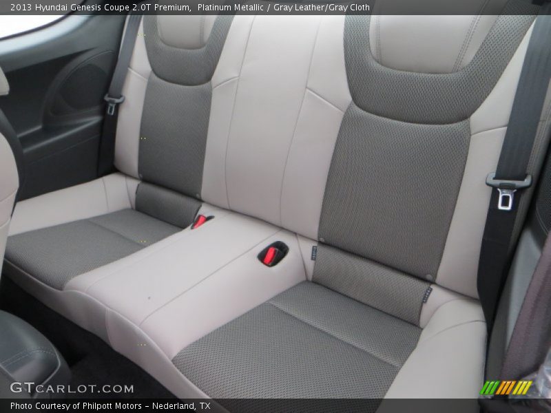 Platinum Metallic / Gray Leather/Gray Cloth 2013 Hyundai Genesis Coupe 2.0T Premium