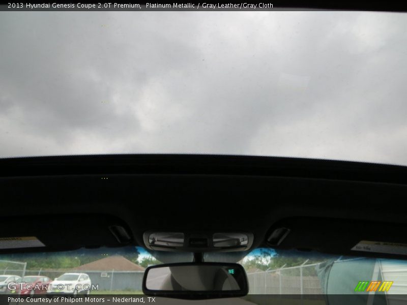 Platinum Metallic / Gray Leather/Gray Cloth 2013 Hyundai Genesis Coupe 2.0T Premium