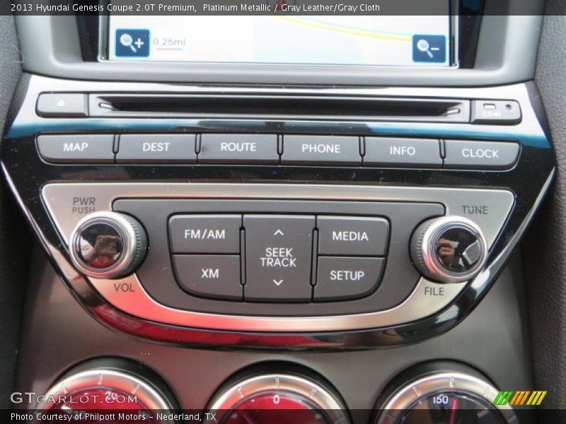 Platinum Metallic / Gray Leather/Gray Cloth 2013 Hyundai Genesis Coupe 2.0T Premium
