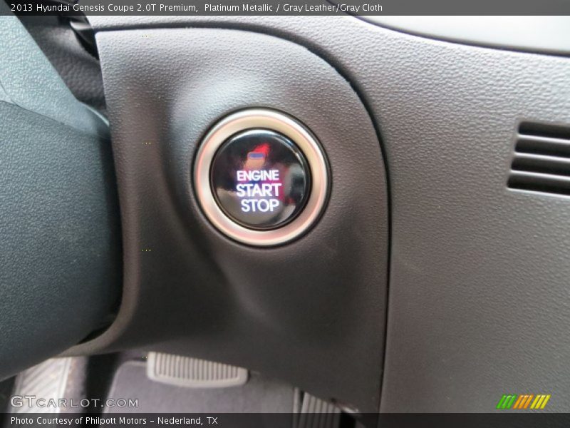Platinum Metallic / Gray Leather/Gray Cloth 2013 Hyundai Genesis Coupe 2.0T Premium