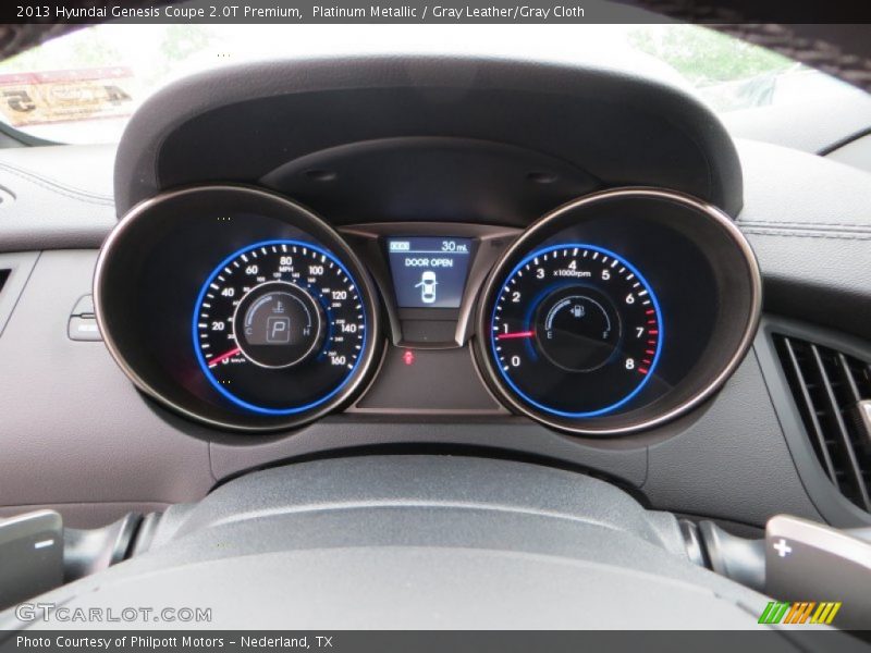 Platinum Metallic / Gray Leather/Gray Cloth 2013 Hyundai Genesis Coupe 2.0T Premium