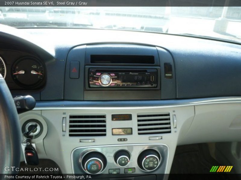 Steel Gray / Gray 2007 Hyundai Sonata SE V6
