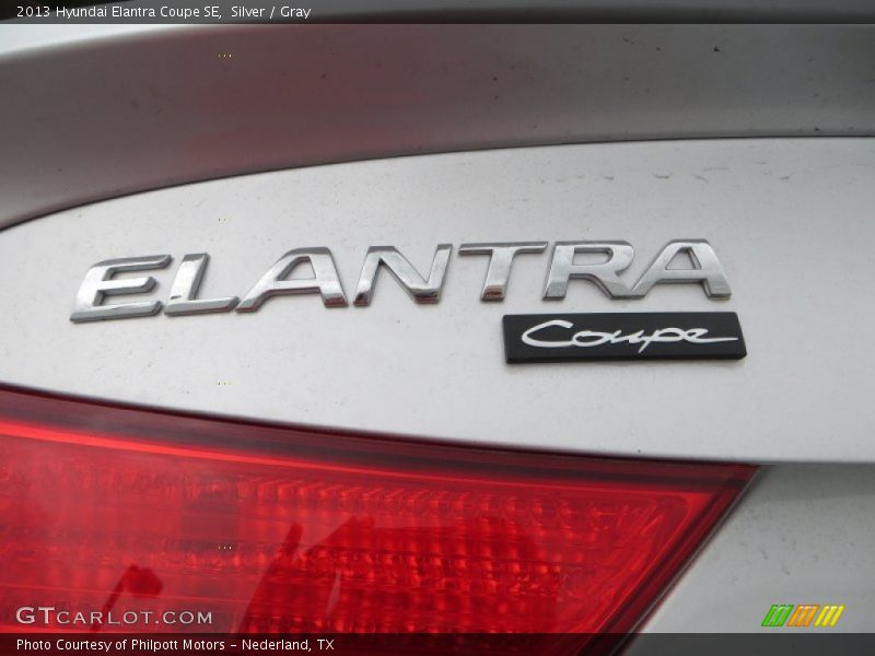 Silver / Gray 2013 Hyundai Elantra Coupe SE