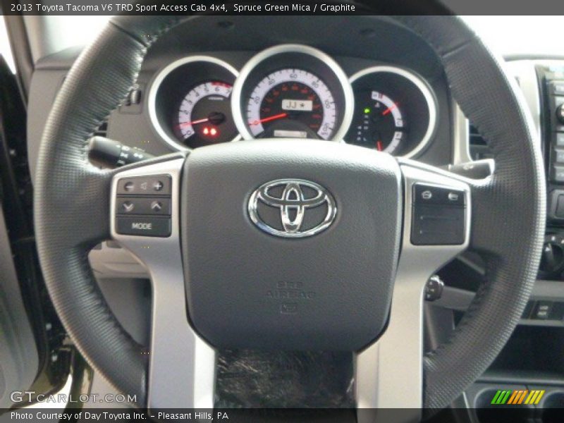Spruce Green Mica / Graphite 2013 Toyota Tacoma V6 TRD Sport Access Cab 4x4