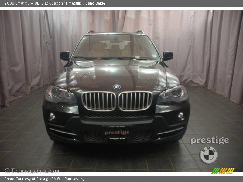 Black Sapphire Metallic / Sand Beige 2008 BMW X5 4.8i