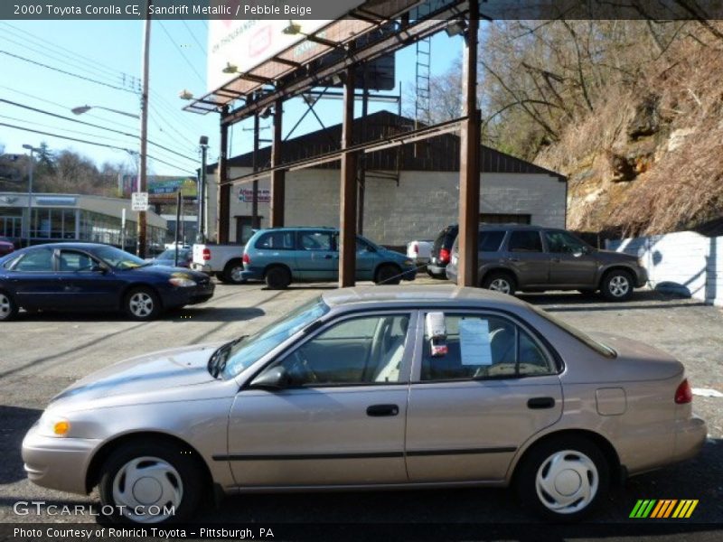 Sandrift Metallic / Pebble Beige 2000 Toyota Corolla CE