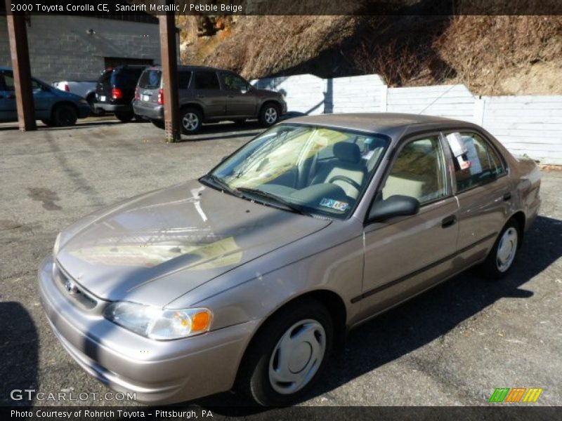 Sandrift Metallic / Pebble Beige 2000 Toyota Corolla CE
