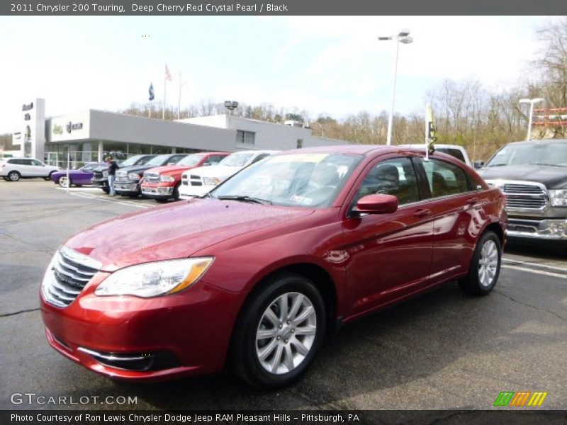 Deep Cherry Red Crystal Pearl / Black 2011 Chrysler 200 Touring