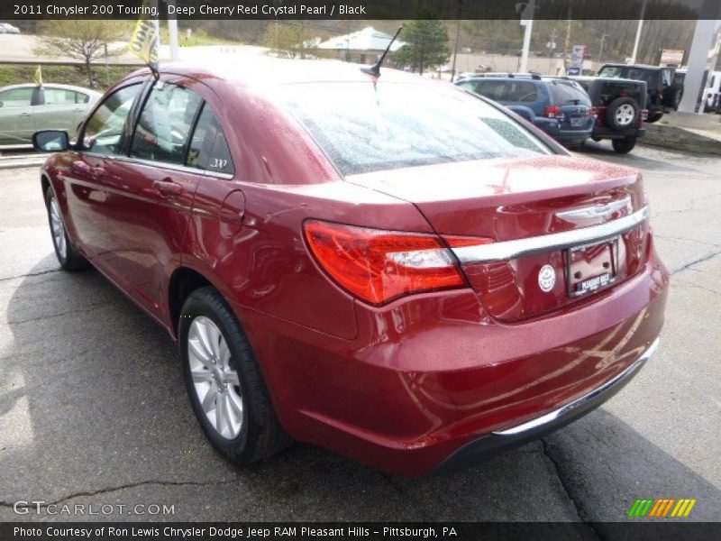 Deep Cherry Red Crystal Pearl / Black 2011 Chrysler 200 Touring