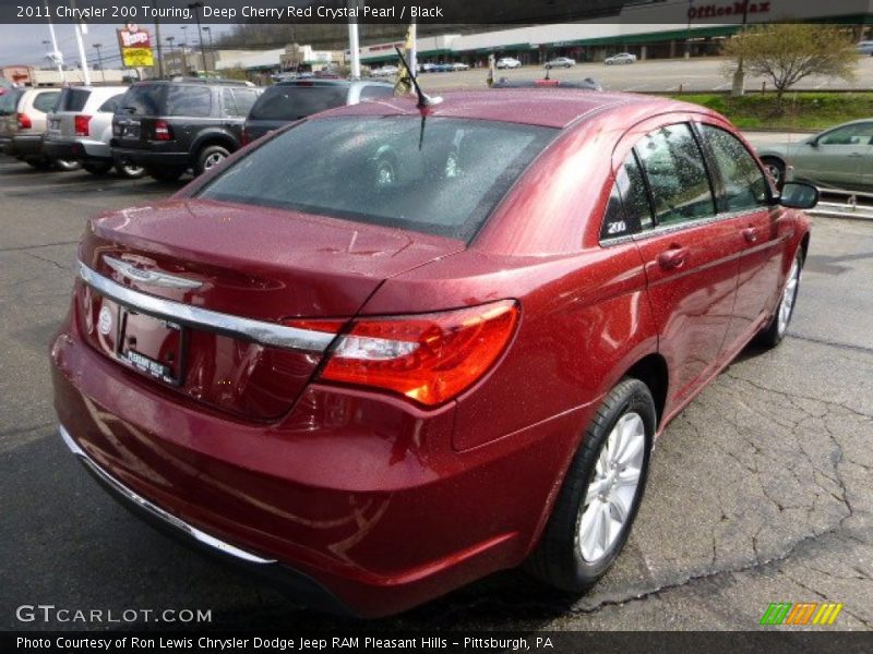 Deep Cherry Red Crystal Pearl / Black 2011 Chrysler 200 Touring