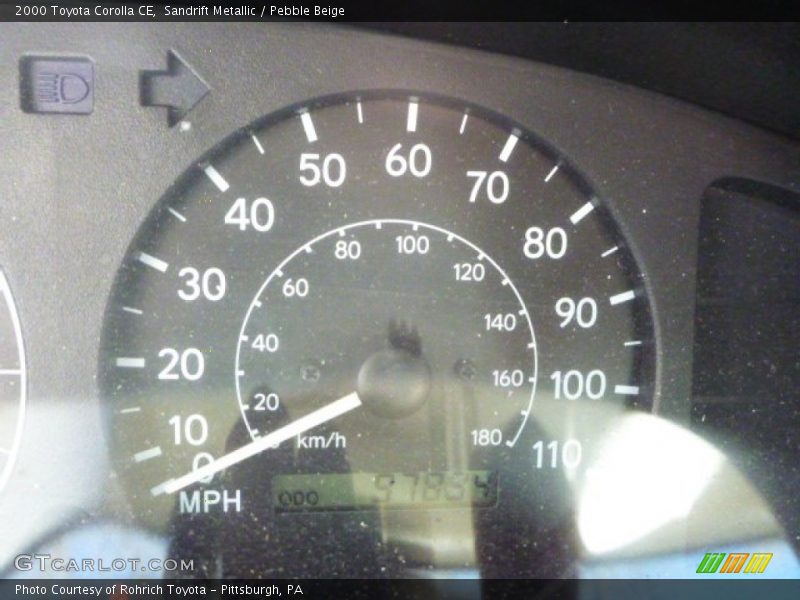 Sandrift Metallic / Pebble Beige 2000 Toyota Corolla CE