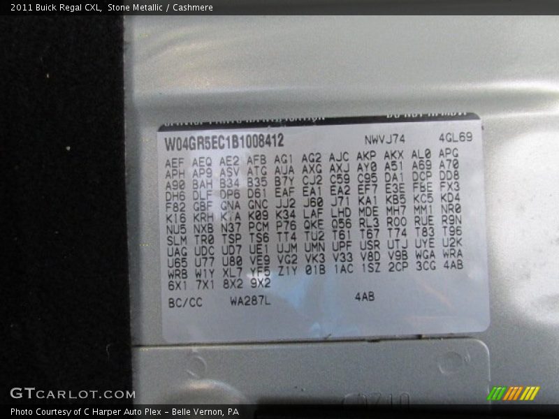 Stone Metallic / Cashmere 2011 Buick Regal CXL