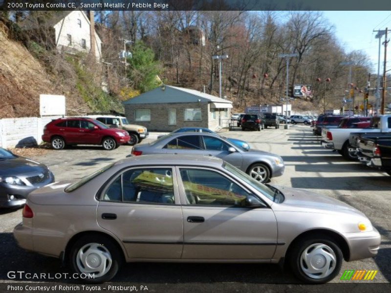 Sandrift Metallic / Pebble Beige 2000 Toyota Corolla CE