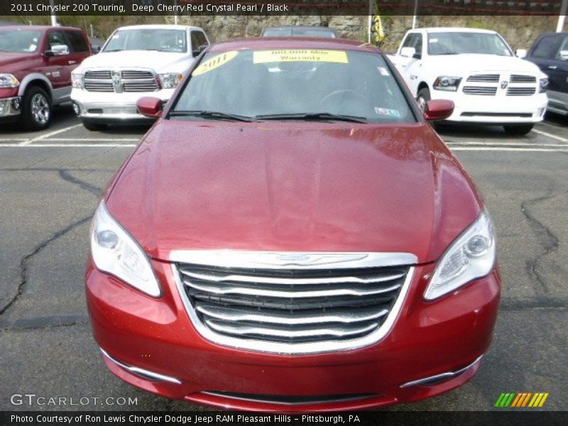 Deep Cherry Red Crystal Pearl / Black 2011 Chrysler 200 Touring