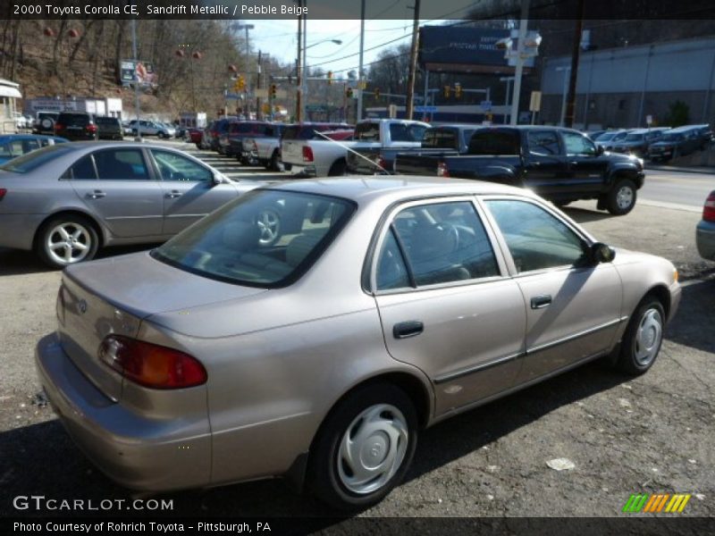 Sandrift Metallic / Pebble Beige 2000 Toyota Corolla CE