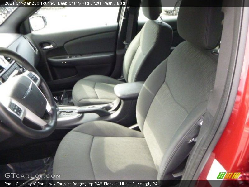 Deep Cherry Red Crystal Pearl / Black 2011 Chrysler 200 Touring