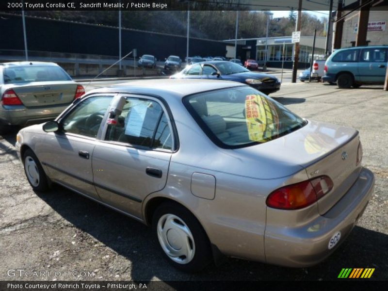 Sandrift Metallic / Pebble Beige 2000 Toyota Corolla CE