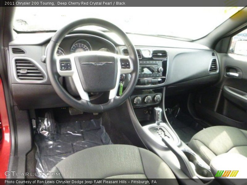 Deep Cherry Red Crystal Pearl / Black 2011 Chrysler 200 Touring