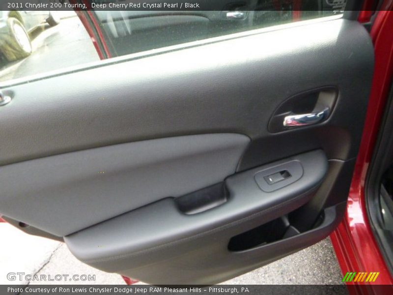 Deep Cherry Red Crystal Pearl / Black 2011 Chrysler 200 Touring