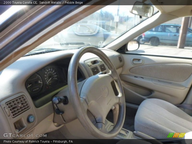Sandrift Metallic / Pebble Beige 2000 Toyota Corolla CE