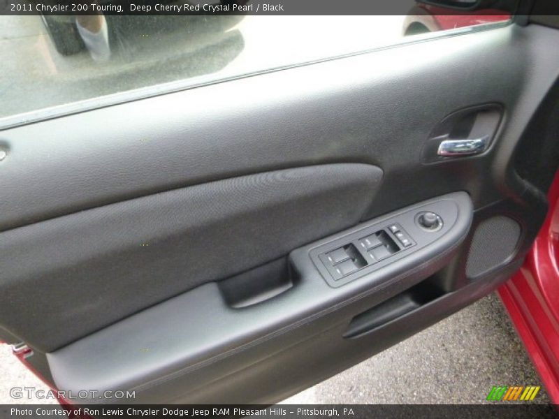Deep Cherry Red Crystal Pearl / Black 2011 Chrysler 200 Touring
